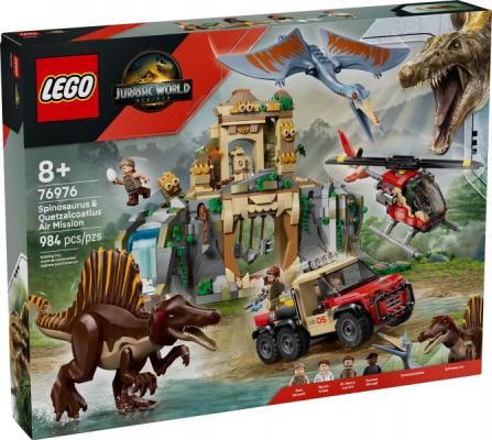 LEGO Jurasic World Spinosaurus en Quetzalcoatlus luchtmissie - 76976