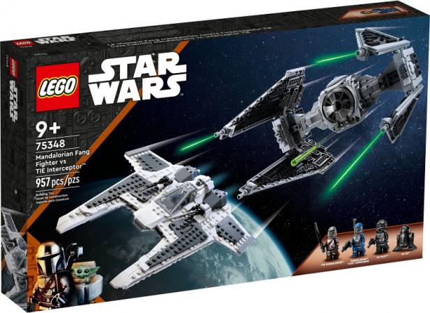 LEGO Star Wars Mandalorian Fang Fighter vs TIE Interceptor - 75348