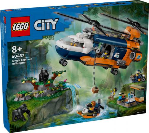 LEGO City Jungleonderzoekers: helikopter bij de basis - 60437