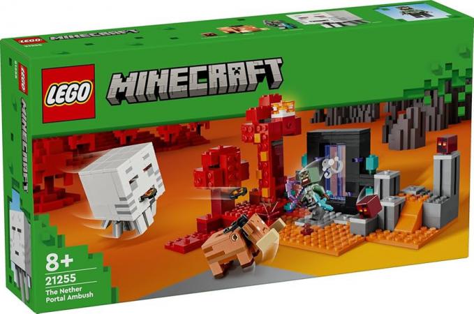 LEGO Minecraft Hinderlaag bij het Nether-portaal - 21255